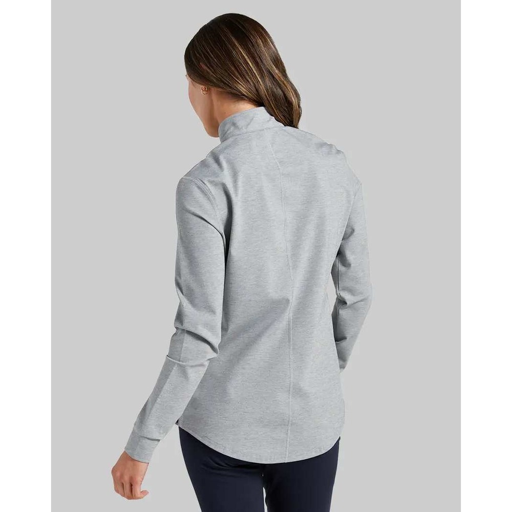 Bylt Fairway Quarter Zip Womens Size M Grey Performance Long Sleeve - Picture 3 of 12